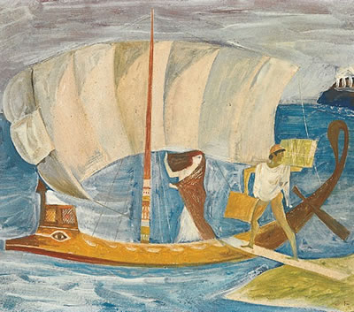 Sample artwork by Cedric Flower (1920 - 2000), known for paintings - View similar artists and auction records