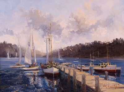 Port Hacking Moorings by John Tiplady - Auction record, sale price, and art valuation. Compare with similar artists and explore comparable artworks.