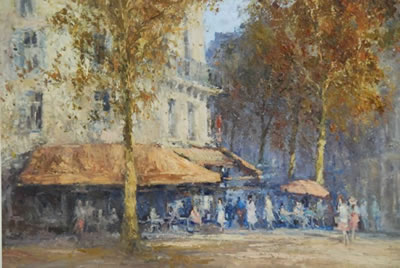 Bistro Corner-Paris by John Tiplady - Auction record, sale price, and art valuation. Compare with similar artists and explore comparable artworks.