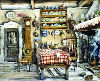 Intérieur de cuisine.
