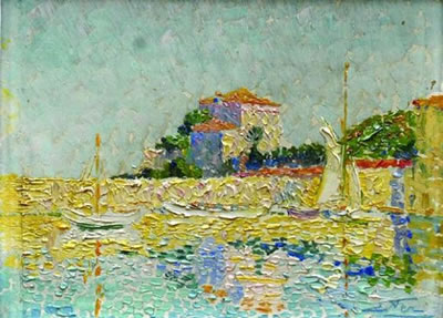 Paysage maritime by Edouard Fer - Auction record, sale price, and art valuation. Compare with similar artists and explore comparable artworks.