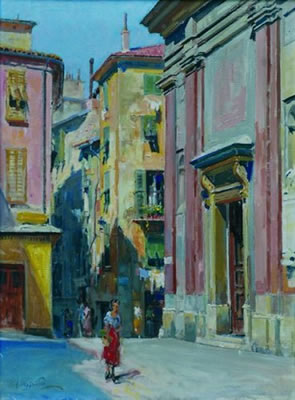 Église saint-Augustin, Nice by Hugo Vincent Cossettini - Auction record, sale price, and art valuation. Compare with similar artists and explore comparable artworks.