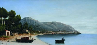 La plage de Eze.