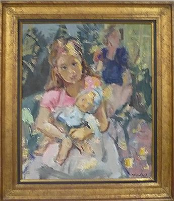 Jeune fille à l'enfant