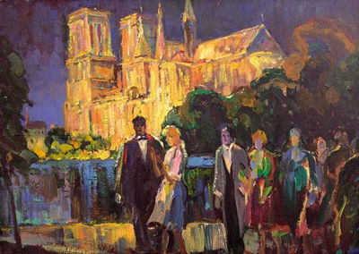 Notre-Dame by Nicholai Petrovitch Gloutchenko - Auction record, sale price, and art valuation. Compare with similar artists and explore comparable artworks.