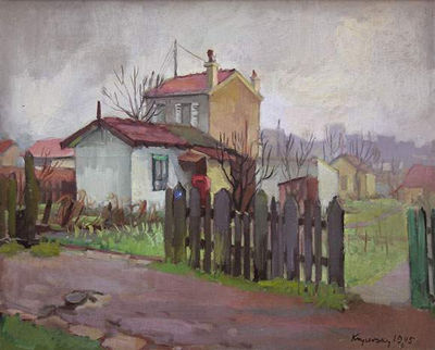 Sample artwork by Mykola Vasyl Krychevsky (1898 - 1961), known for neo-impressionist painting, set design - View similar artists and auction records