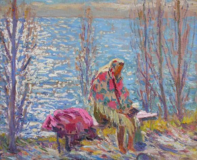 Sample artwork by Nikolaï Antonovitch Maksimenko (Born 1924), known for painting - View similar artists and auction records