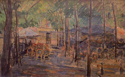 Place de Lices à Saint-Tropez