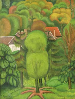 Le jardin féerique (ca.1913) by Sonia Lewitska - Auction record, sale price, and art valuation. Compare with similar artists and explore comparable artworks.