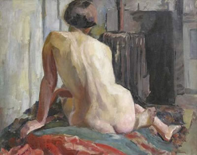 Nu dans un atelier