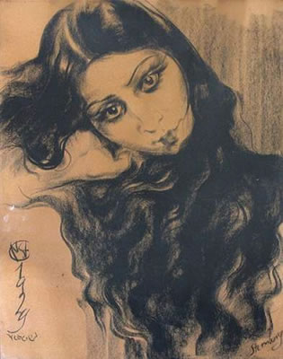 Femme aux beaux yeux