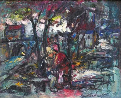 Les amoureux sous les arbres