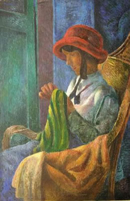 Jeune femme à la couture