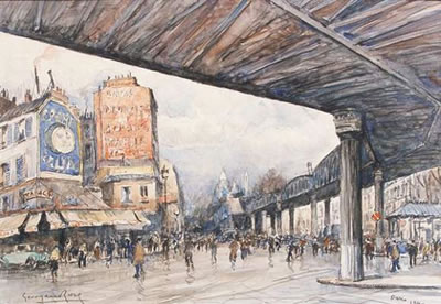 MONTMARTRE, LE METRO AERIEN by Georges Rose - Auction record, sale price, and art valuation. Compare with similar artists and explore comparable artworks.