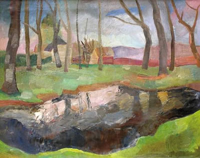 Paysage au bord de rivière (1926)