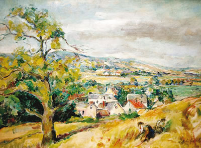 Paysage aux moissonneurs