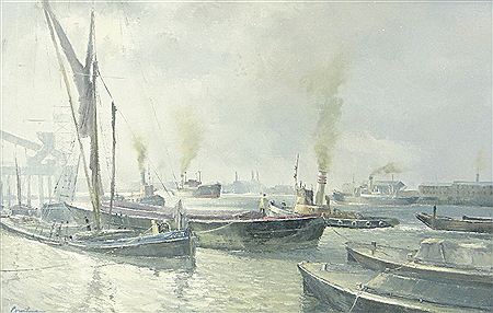 Shipping on The Thames Docklands