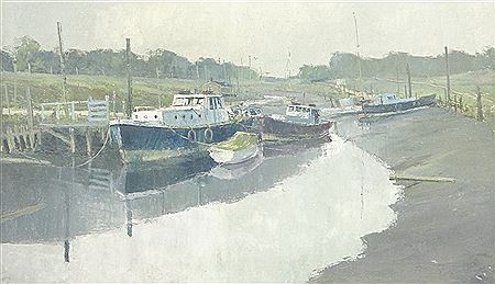 River scene at low tide