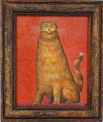 Caricature study of a cat