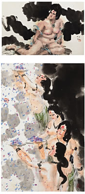 Two Nudes Paintings