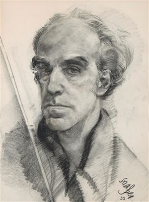 Portrait of Roland Strasser: Strasser 53 (Self Portrait)