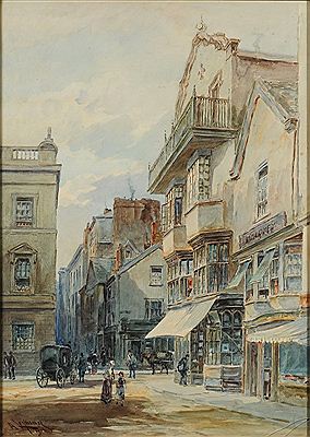 Cathedral Close, Exeter by Alfred Leymann - Auction record, sale price, and art valuation. Compare with similar artists and explore comparable artworks.