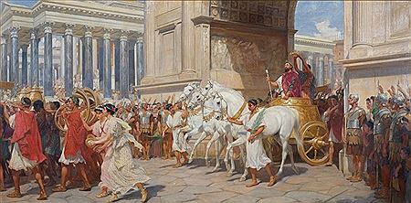 A Roman Triumph by Andrew Carrick Gow - Auction record, sale price, and art valuation. Compare with similar artists and explore comparable artworks.