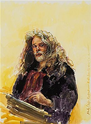 Portrait of Robert Oscar Lenkiewicz: Self-portrait