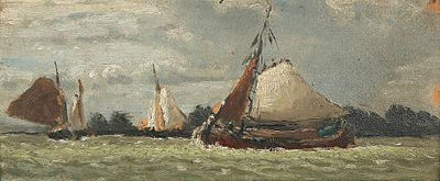 Dutch ships by Robert Bagge Scott - Auction record, sale price, and art valuation. Compare with similar artists and explore comparable artworks.