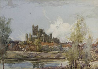 Ely Cathedral by George Robert Rushton - Auction record, sale price, and art valuation. Compare with similar artists and explore comparable artworks.