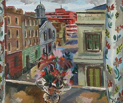 View from the window, Fitzroy Street by Rowland Suddaby - Auction record, sale price, and art valuation. Compare with similar artists and explore comparable artworks.