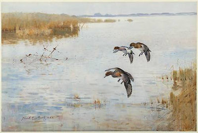 Ducks landing by Edward Southgate - Auction record, sale price, and art valuation. Compare with similar artists and explore comparable artworks.