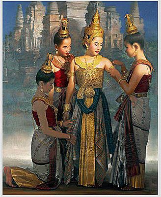 Sample artwork by Rearngsak Boonyavanishkul (Born 1961), known for painting and sculpture - View similar artists and auction records