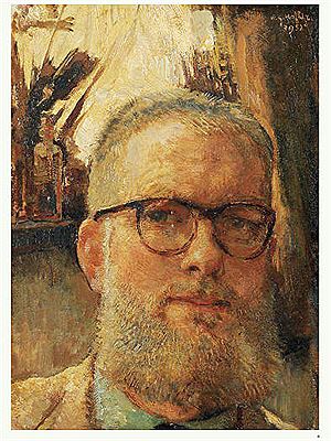 Portrait of Willem Gerard Hofker: Self-portrait