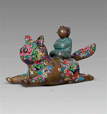 Chinese Cat (Green) by Shuo Jiang - Auction record, sale price, and art valuation. Compare with similar artists and explore comparable artworks.