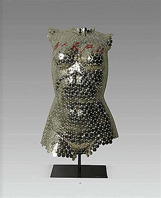 Torso of Nike and Mao's Calligraphy: Serving for People