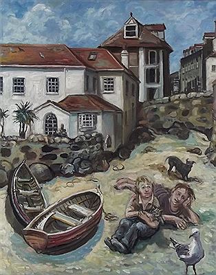 "Boats & Figures on St. Ives Beach." by Zoe Cameron - Auction record, sale price, and art valuation. Compare with similar artists and explore comparable artworks.