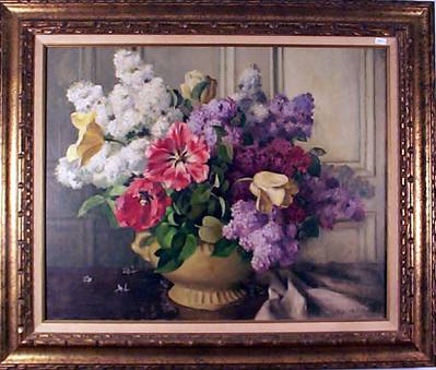Floral Still Life by Mae Brown - Auction record, sale price, and art valuation. Compare with similar artists and explore comparable artworks.