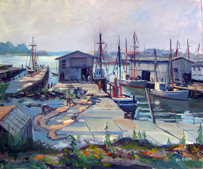 Harbor by Russ Webster - Auction record, sale price, and art valuation. Compare with similar artists and explore comparable artworks.