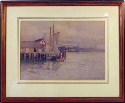 Gloucester harbor scene