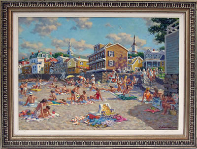 View of Front Beach Rockport by Sven Ohrvel Carlson - Auction record, sale price, and art valuation. Compare with similar artists and explore comparable artworks.