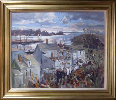 Gloucester harbor scene