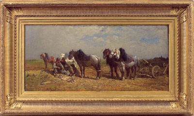 Sample artwork by Jules Hereau (1839 - 1879), known for painting - View similar artists and auction records