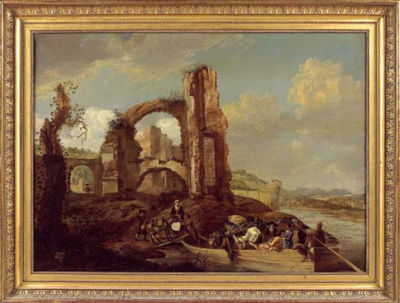 Le passage du bac devant des ruines by Hendrik Mommers - Auction record, sale price, and art valuation. Compare with similar artists and explore comparable artworks.