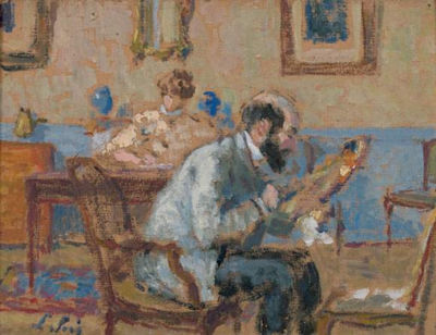 A l'atelier Renaudot by Louis Sue - Auction record, sale price, and art valuation. Compare with similar artists and explore comparable artworks.