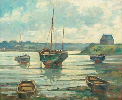Marée basse à Rostellec (Finistère)