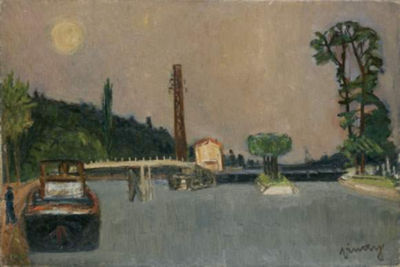 Lune sur le canal