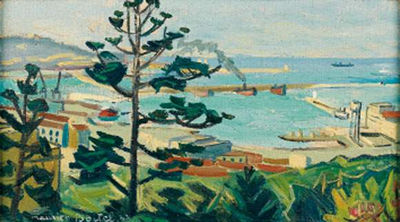Alger, le port, 1947 by Maurice Boitel - Auction record, sale price, and art valuation. Compare with similar artists and explore comparable artworks.