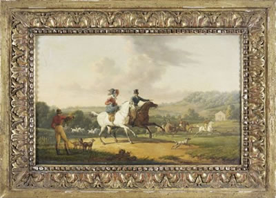 Scène de chasse à courre