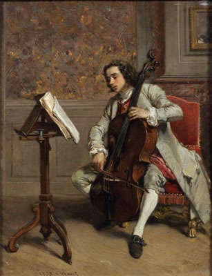 Le violoncelliste, 1853